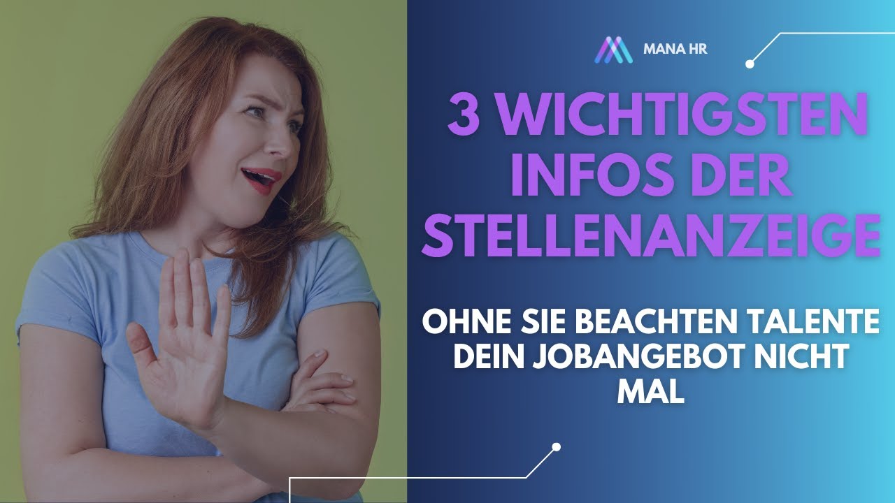 3 Infos, die auf deiner Stellenanzeige ersichtlich sein müssen